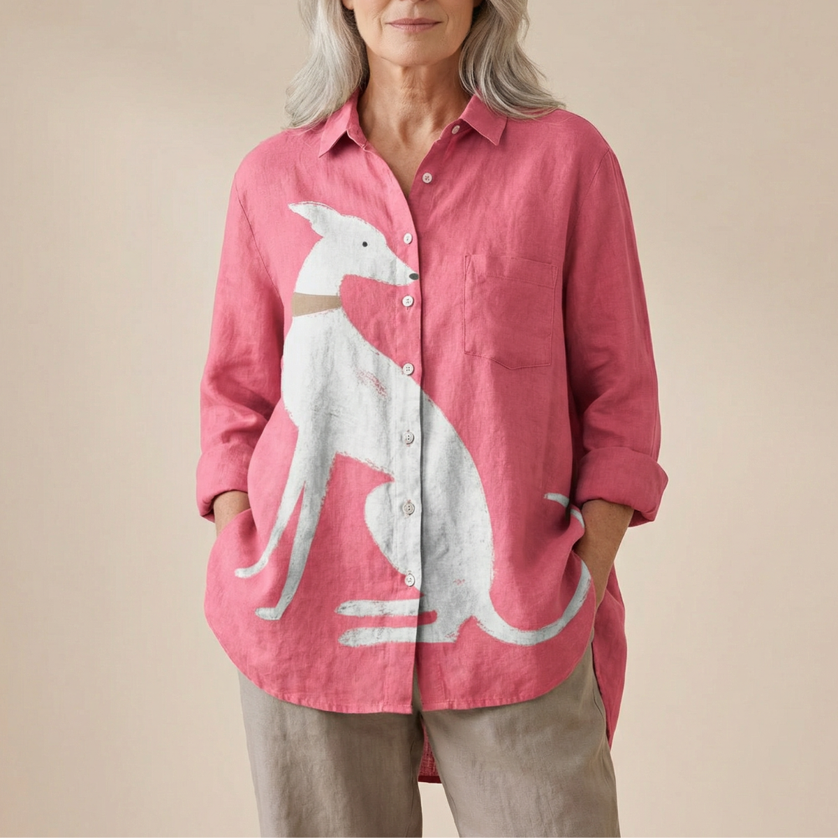 Audrey | Artistic Button-Up Shirt
