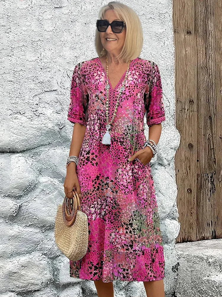 Rachel | Vibrant Midi Dress