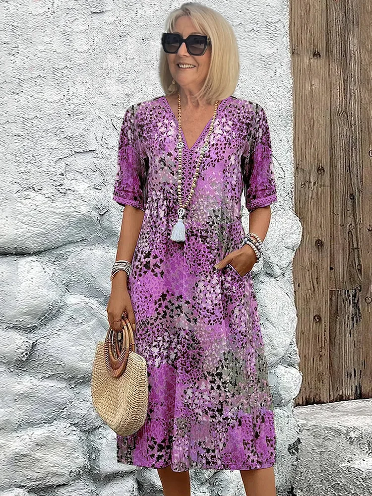 Rachel | Vibrant Midi Dress