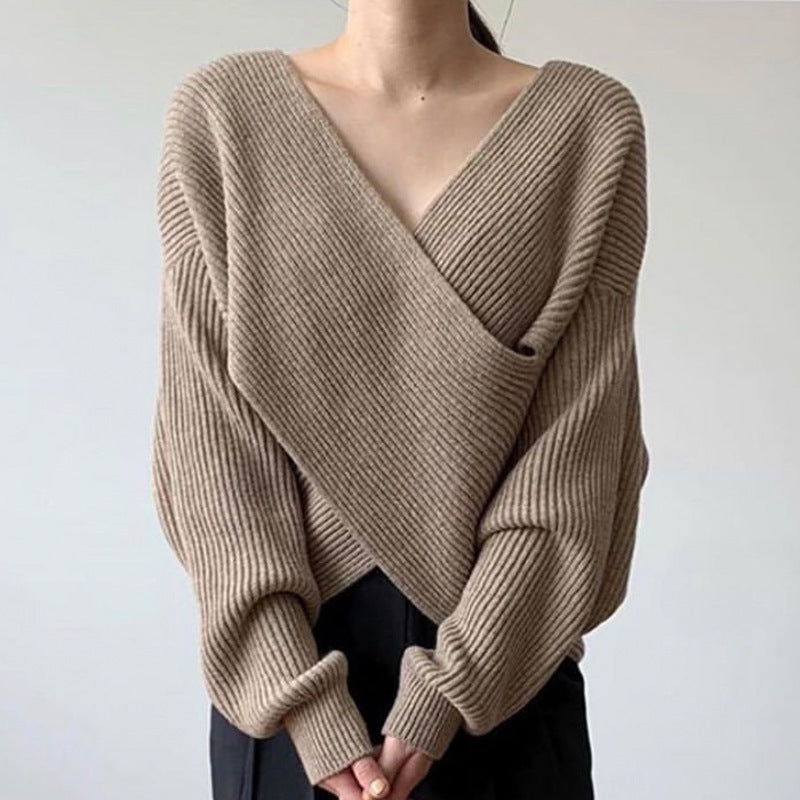 Evelyn | Chic Cross Knit Jumper
