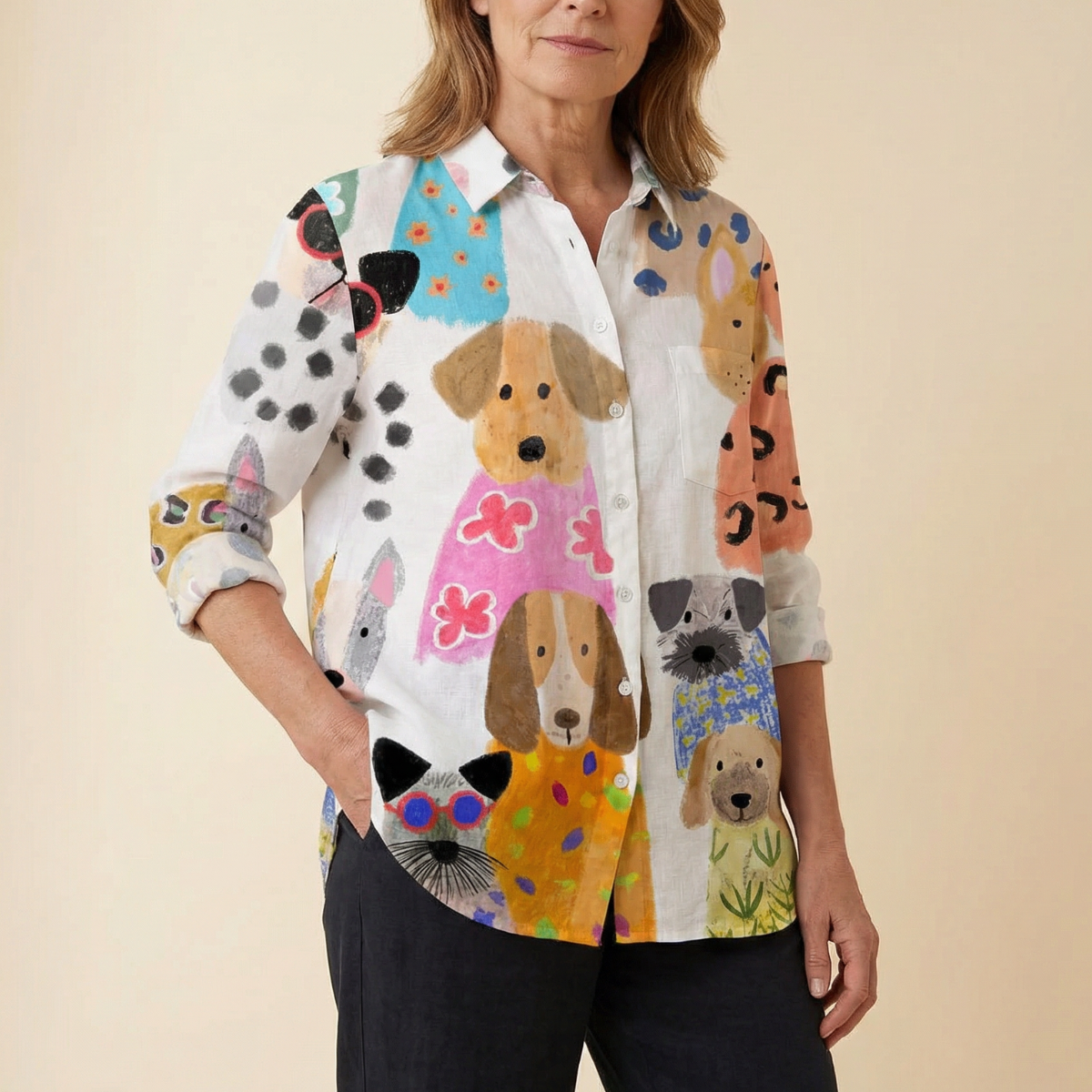 Audrey | Artistic Button-Up Shirt