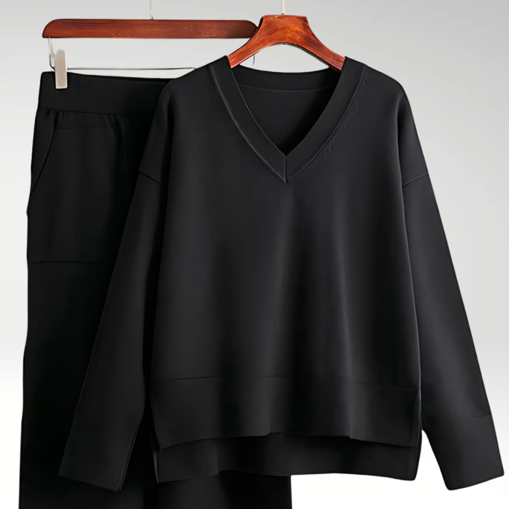 Evelyn | Luxe V-Neck Two Piece Set