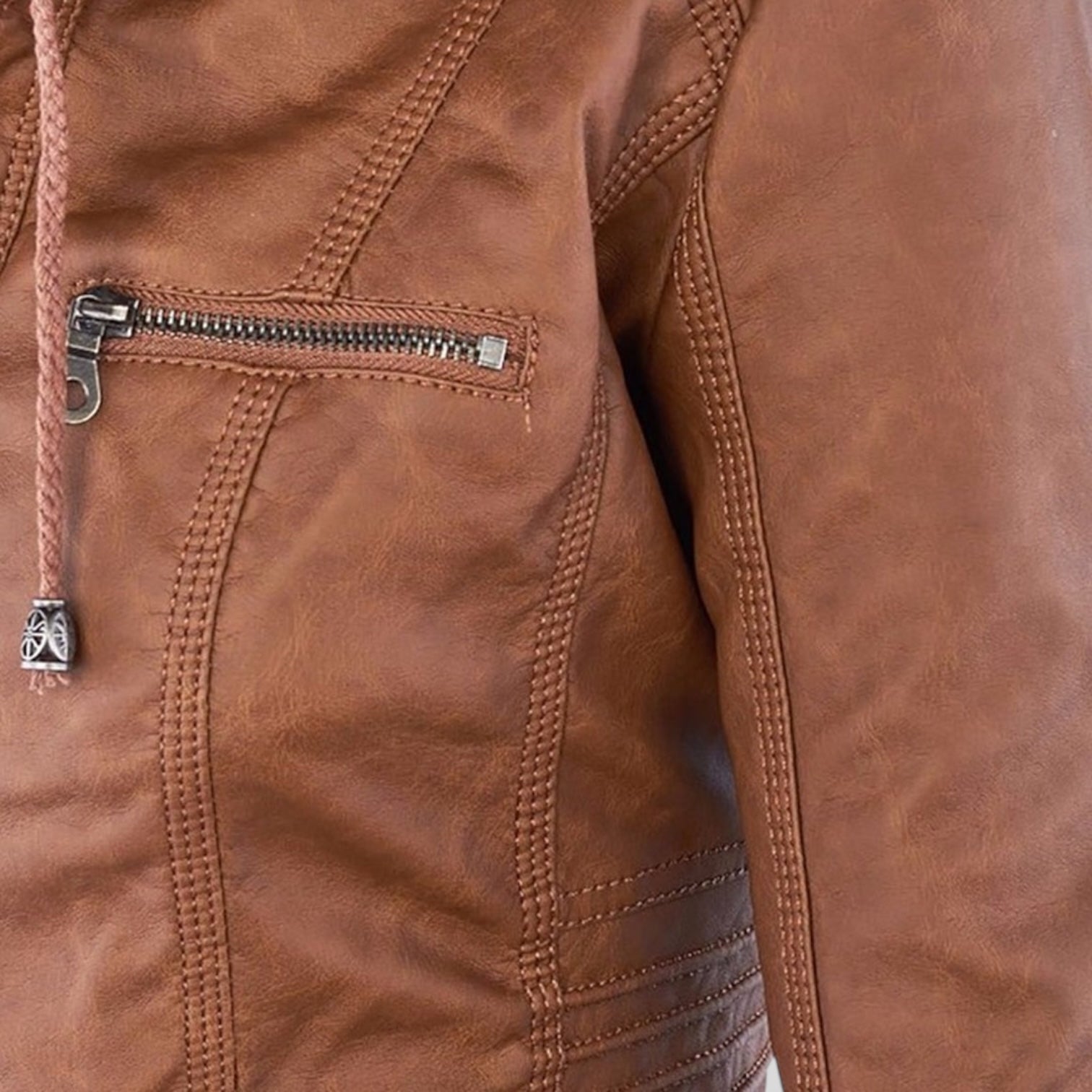 Olivia | Waterproof Leather Jacket