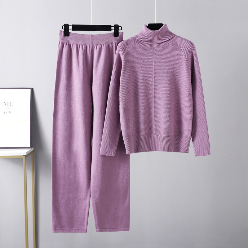 Evelyn | Two-Piece Lounge Set in Cable Knit