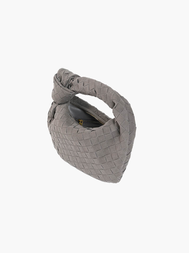 Anemone | Mini Woven Suede Bag