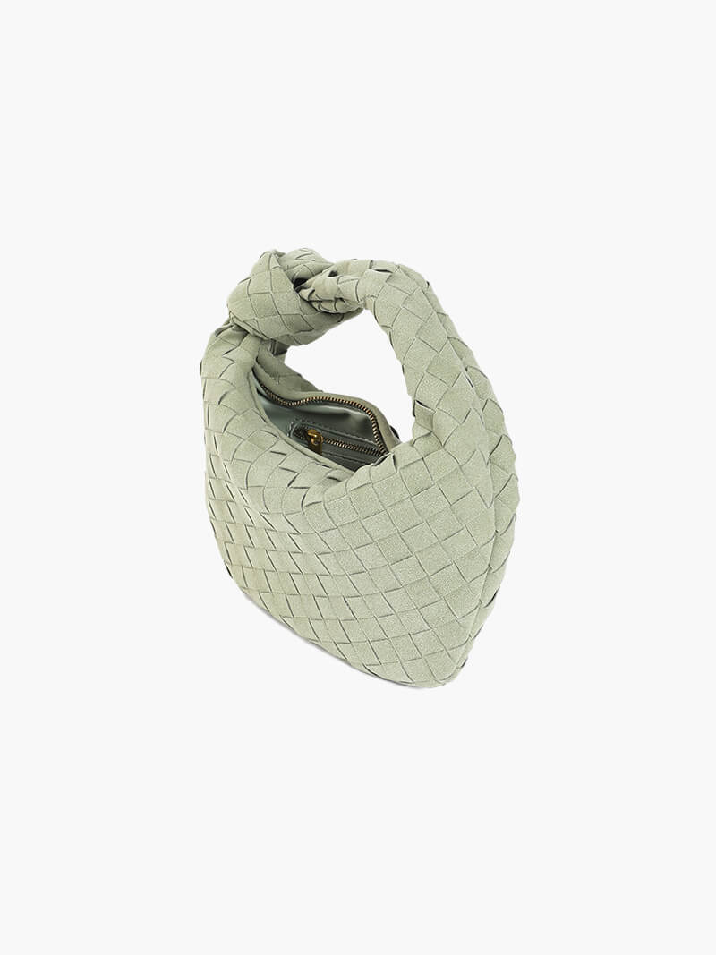 Anemone | Mini Woven Suede Bag